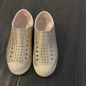 Natives sparkly gold (size c13=13) previously loved